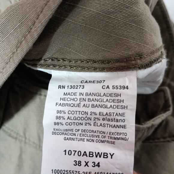 Wrangler Heritage Relaxed Fit Ripstop Cargo Pants Men's 38x34 Khaki Relaxed Fit - Picture 5 of 7